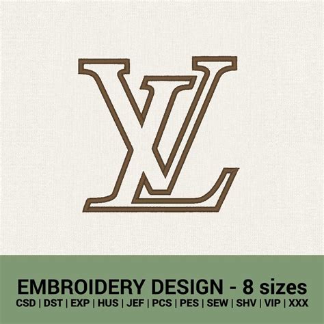 louis vuitton embroidery logo|lv logo embroidery design.